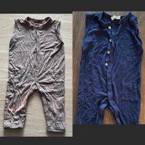 3-6 month kyte sleeveless rompers